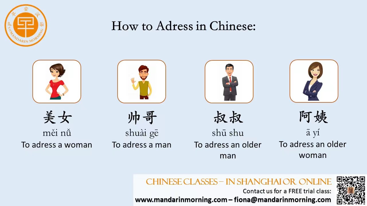 Chinese Lesson How To Adress Someone In Chinese Learn Chinese Online 